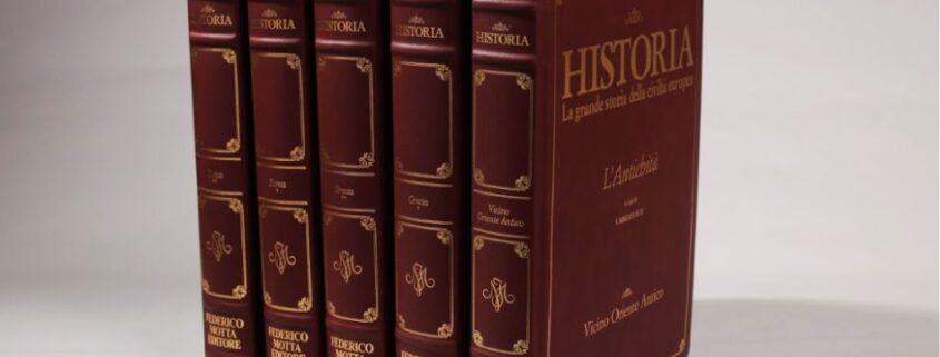 Federico Motta Editore l'enciclopedia ha un valore storico l'immagine di Plinio il Vecchio e l'imperatore Tito