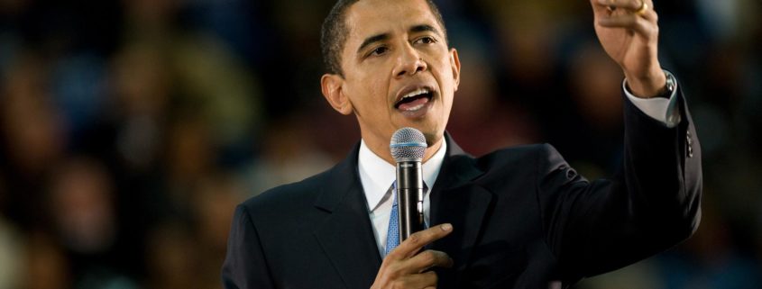 Barack Obama durante un discorso