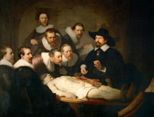 La lezione di Anatomia del dottor Tulp di Rembrandt Harmenszoon van Rijn, 1632