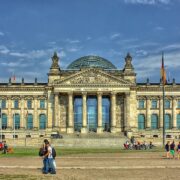 Facciata del Reichstag a Berlino