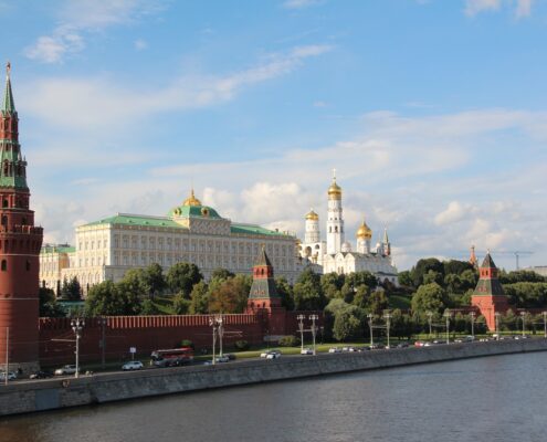 Veduta del Cremlino a Mosca