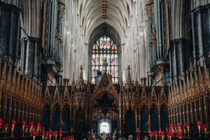 Interno dell'abbazia di Westminster