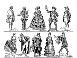 Le maschere tradizionali della Commedia dell'arte italiana
