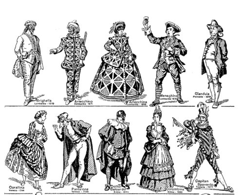 Le maschere tradizionali della Commedia dell'arte italiana