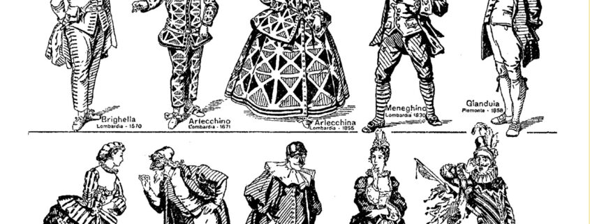 Le maschere tradizionali della Commedia dell'arte italiana